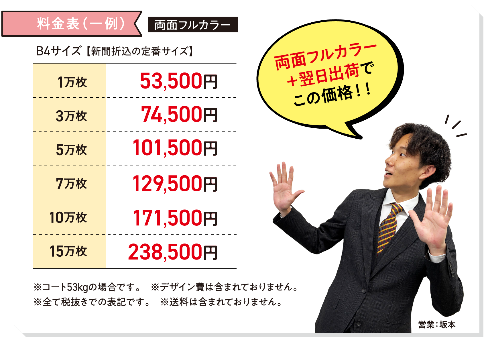 料金表