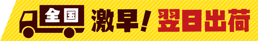 全国 激早!翌日出荷